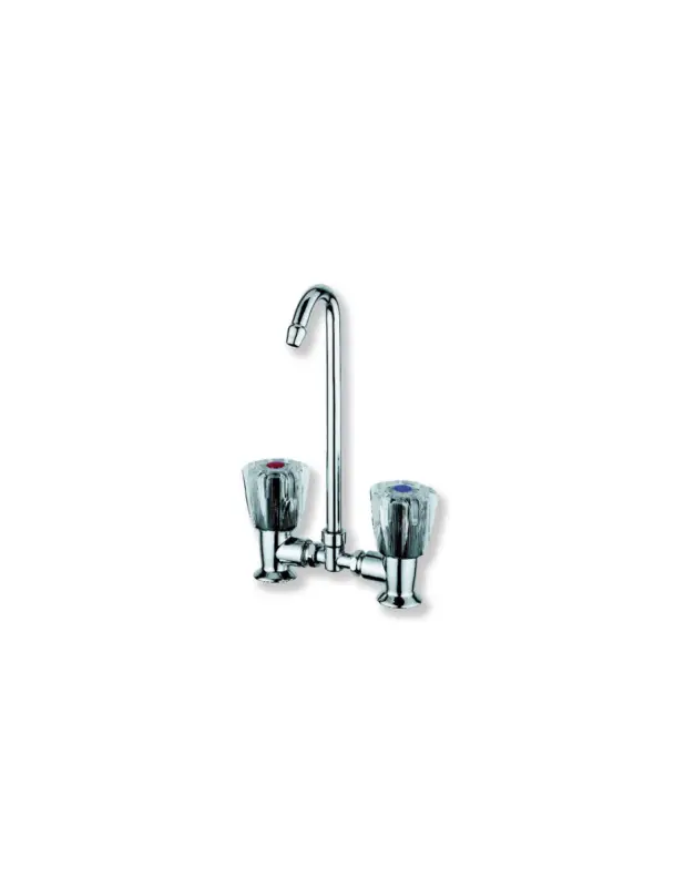 Professionale Miscelatore da lavello TREM Aqua - H 210 mm ottone cromato