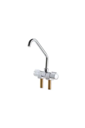 Promozione Esclusiva Rubinetto acqua fredda/calda canna alta TREM Aqua ottone cromato