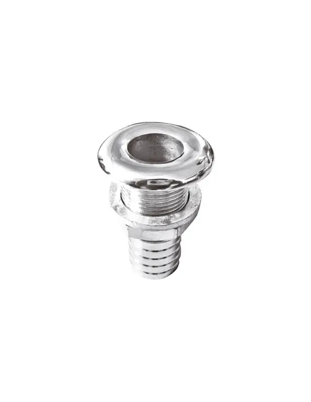 Scarico a mare AISI 316 con portagomma - filetto 3/8" a 2" A Buon Prezzo