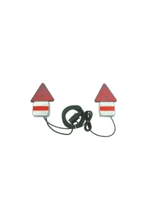 Reso Gratuito Kit Luci LED Fissaggio Magnetico Carrello Rimorchio 7 Poli