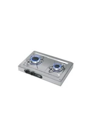 CAN FN1332-S Fornello a Gas da Appoggio Inox 2 Fuochi Prezzo Di Fabbrica