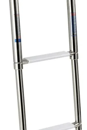 Consegna Rapida Scaletta inox telescopica a scomparsa 3 gradini