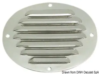 Offerta Del Giorno Presa d'aria ovale inox 116 x 128 mm