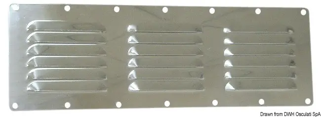 Prezzo Conveniente Griglia areazione inox 67 x 127 mm