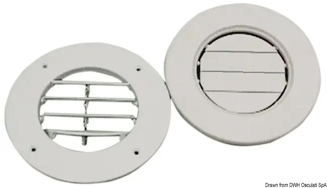 Griglia ABS bianco 163 mm + collo Consegna Rapida