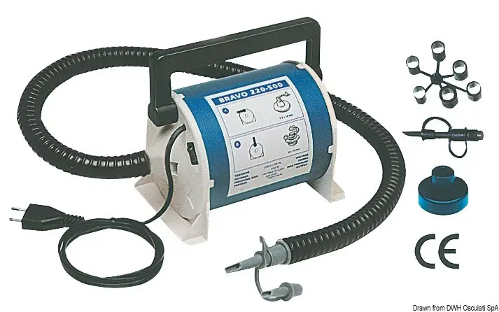 Consegna Rapida Gonfiatore 220 V Bravo Automatic 800 l/min