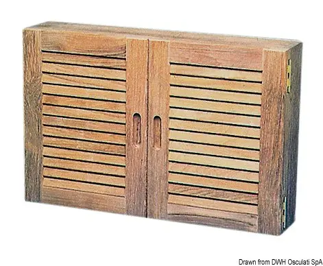 Armadietto teak 56 x 38 x 11 cm Popolare