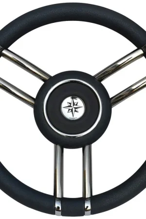 Volante Apollo inox+poliuretano Ø 350 mm nero Ordina Subito