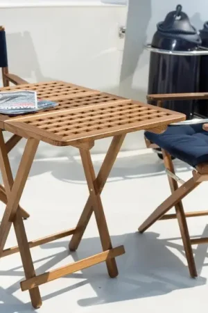 Esclusivo Sgabello con tela blu imbottita
